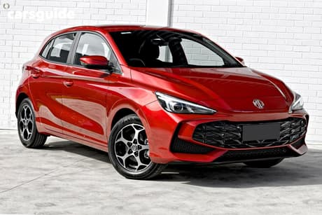 Red 2025 MG MG3 Hatchback Excite Hybrid+