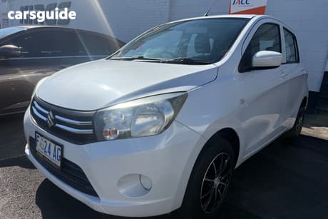 White 2015 Suzuki Celerio Hatchback