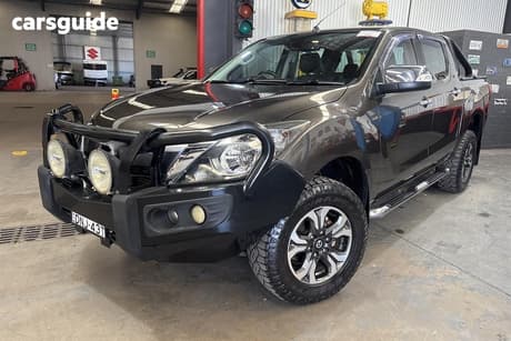 Black 2017 Mazda BT-50 Dual Cab Utility Gt (4X4)
