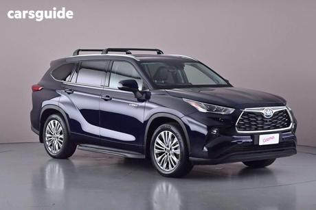 Blue 2021 Toyota Kluger Wagon Grande Hybrid Awd