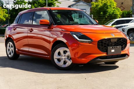 Orange 2025 Suzuki Swift Hatchback Hybrid Plus