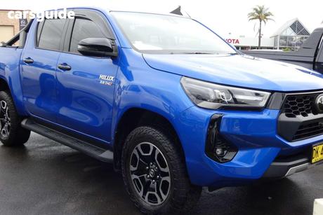 Blue 2024 Toyota Hilux Double Cab Pick Up Sr Hi-Rider (4X2)