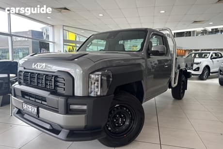 Grey 2025 Kia Tasman Double Cab Chassis S (4X4) Black Fender