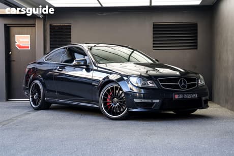Black 2012 Mercedes-Benz C63 Coupe AMG W204 MY13