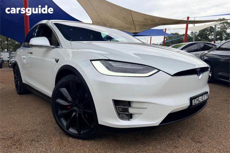 White 2017 Tesla Model X Wagon P100D