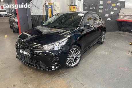 Black 2023 Kia RIO Hatchback Gt-Line