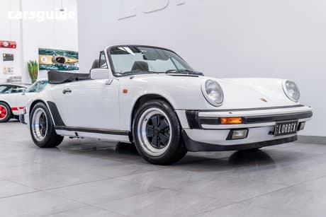 White 1987 Porsche 911 Cabriolet Carrera