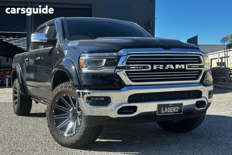 Black 2022 RAM 1500 Crew Cab Utility Laramie Rambox (Hybrid)