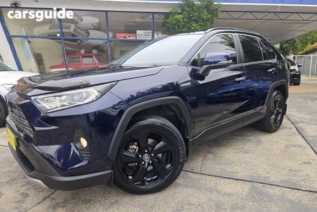 Blue 2019 Toyota RAV4 Wagon Cruiser Awd Hybrid