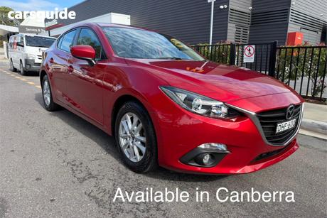 Red 2016 Mazda 3 Sedan Maxx