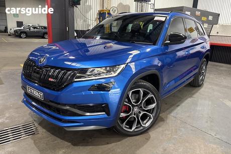 Blue 2020 Skoda Kodiaq Wagon 176 Tdi Rs (4X4)