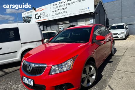 Red 2012 Holden Cruze Sedan Equipe