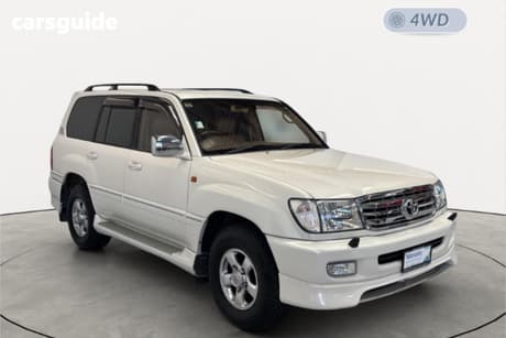 White 2000 Toyota Landcruiser SUV VX LIMITED G SELECTION 4WD