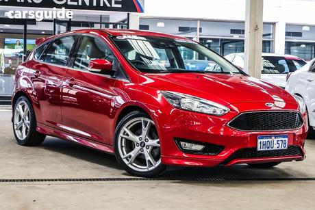 Red 2017 Ford Focus Hatchback Titanium