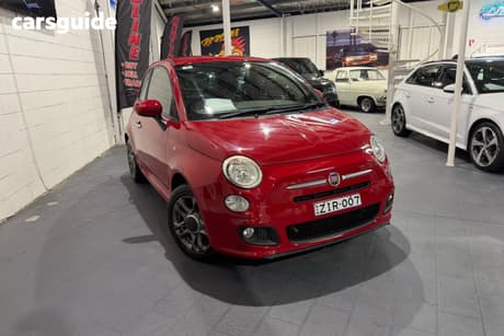 Red 2014 Fiat 500 Hatchback Sport