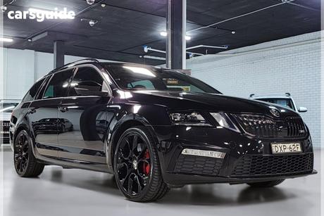 Black 2018 Skoda Octavia Wagon Rs245