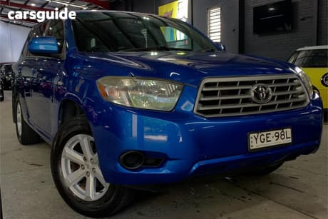 Blue 2008 Toyota Kluger Wagon Kx-R (Fwd) 7 Seat