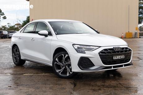 White 2025 Audi A3 Sedan 35 Tfsi S Line (Mhev)