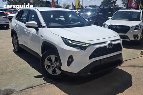 White 2023 Toyota RAV4 Wagon Gx (2Wd) Hybrid