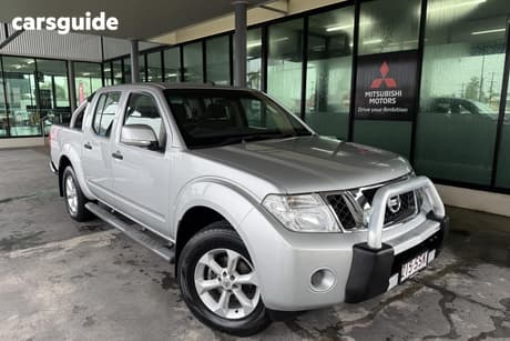 Silver 2012 Nissan Navara Dual Cab Pick-up St (4X4)
