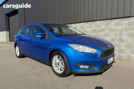 Blue 2017 Ford Focus Hatchback Trend