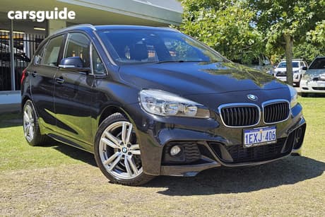 Black 2016 BMW 218D Wagon Active Tourer Sport Line