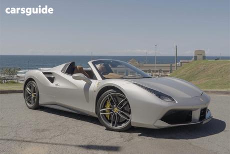 Silver 2018 Ferrari 488 Convertible Spider