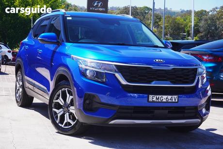 Blue 2021 Kia Seltos Wagon Sport+ (Fwd)