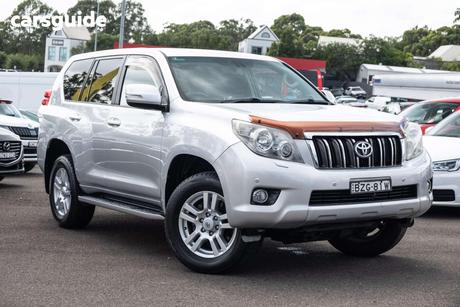 Silver 2010 Toyota Landcruiser Prado SUV VX 4X4