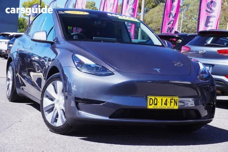 Grey 2023 Tesla Model Y Wagon Rear-Wheel Drive