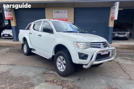 White 2013 Mitsubishi Triton Double Cab Utility Glx (4X4)