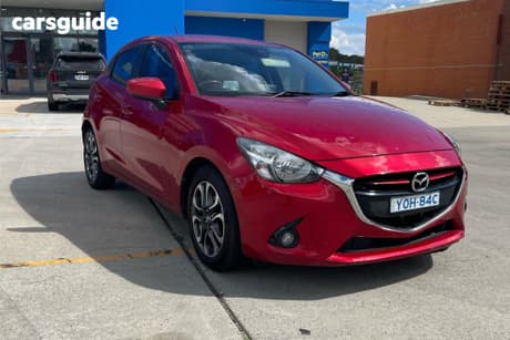 Red 2014 Mazda 2 Hatchback Genki