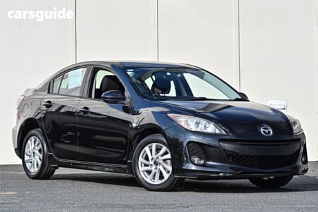 Black 2013 Mazda 3 Sedan Maxx Sport