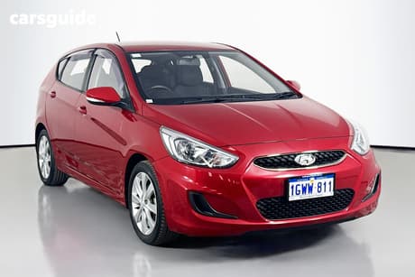 Red 2019 Hyundai Accent Hatchback Sport