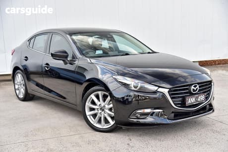 Black 2017 Mazda 3 Sedan Sp25 Gt