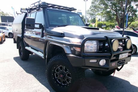 Grey 2019 Toyota Landcruiser Double Cab Chassis Gxl (4X4)