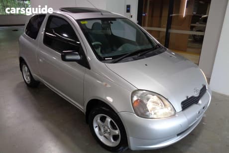 Silver 1999 Toyota Echo Hatchback