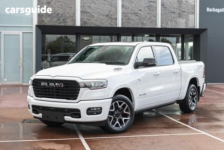 White 2025 RAM 1500 Ute Tray