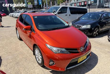 Orange 2014 Toyota Corolla Hatchback Ascent Sport