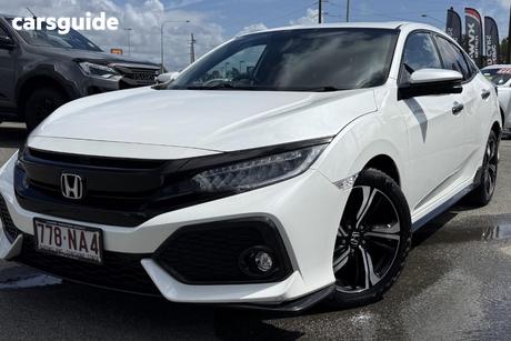 White 2017 Honda Civic Hatchback Rs