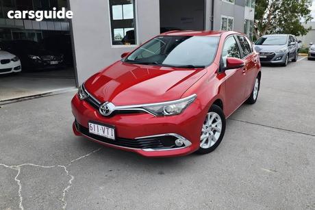 Red 2015 Toyota Corolla Hatchback Ascent Sport