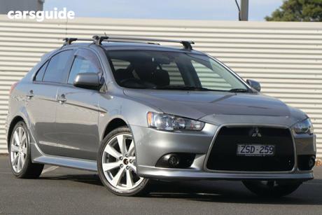 Grey 2014 Mitsubishi Lancer Hatchback Gsr Sportback