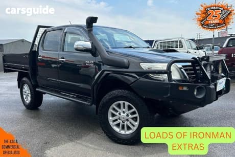 Black 2012 Toyota Hilux Dual Cab Pick-up Sr5 (4X4)