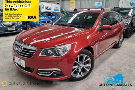 Red 2015 Holden Calais Sportswagon