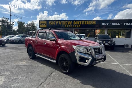 Red 2015 Nissan Navara Dual Cab Utility St (4X4)