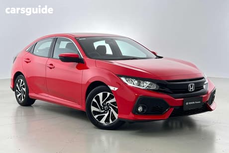 Red 2018 Honda Civic Hatchback Vti-S