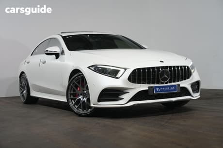 White 2018 Mercedes-Benz CLS450 Coupe 4Matic (Hybrid)