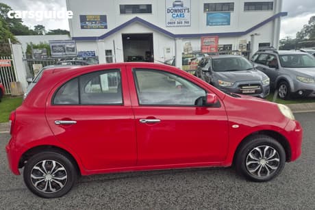 Red 2012 Nissan Micra Hatchback St