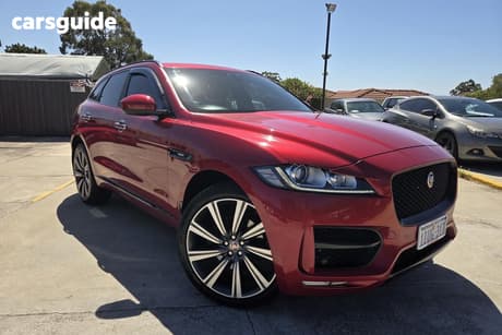Red 2016 Jaguar F-Pace Wagon 30D R-Sport