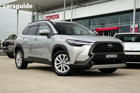 Silver 2025 Toyota Corolla Cross Wagon Gxl Awd Hybrid